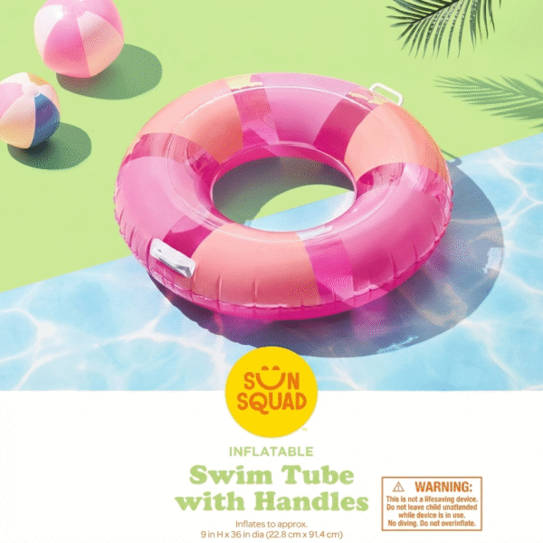 Flotador Salvavidas Redondo Sun Squad 91.4 cm con Asas